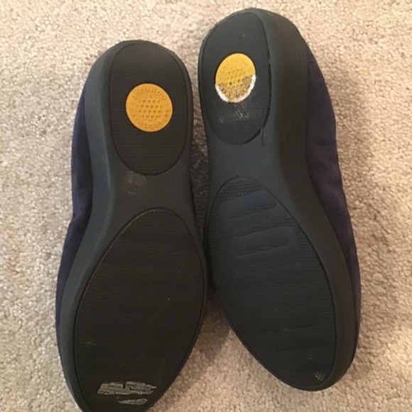 Fit Flops Superbendy navy suede ballet flats size 6 - Picture 2 of 3